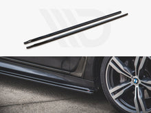 Load image into Gallery viewer, Maxton Design Gloss Black Side Skirt Extensions/Diffusers for BMW 7 Series G11 M Sport (M Pack) 2015-2018
