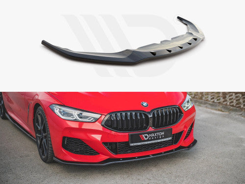 Maxton Design Gloss Black Front Splitter V.1 BMW 8 Coupe G15 / 8 Gran Coupe M-Pack G16 (2018-)