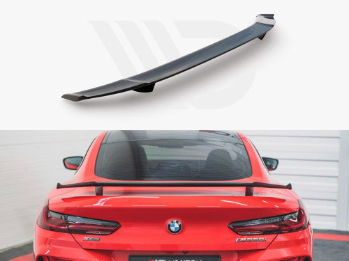 Maxton Design Rear Boot Lip Spoiler for BMW 8 Series Coupe G15 (2018+) M Sport/M Pack - Fibreglass Unpainted