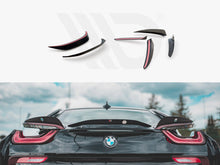 Load image into Gallery viewer, BMW i8 2014-2020 Gloss Black Rear Spoiler Caps Set - Maxton Design ABS Spoiler Extension
