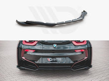 Load image into Gallery viewer, Maxton Design Central Rear Splitter for BMW i8 2014-2020 - Gloss Black ABS Rear Lip Diffuser
