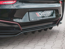 Load image into Gallery viewer, Maxton Design Gloss Black Central Rear Splitter (W/ Vertical Bars) BMW I8 (2014-2020)
