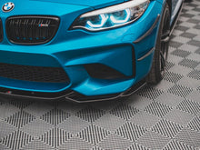 Load image into Gallery viewer, Maxton Design Gloss Black Front Splitter V.3 (V3) for BMW M2 F87 (2016-2020) Front Bumper Lip Spoiler
