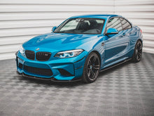 Load image into Gallery viewer, Maxton Design Gloss Black Front Splitter V.3 (V3) for BMW M2 F87 (2016-2020) Front Bumper Lip Spoiler
