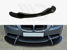Load image into Gallery viewer, Maxton Design ABS+ Gloss Black Front Racing Splitter / Front Bumper Lip Spoiler for BMW M3 E92 &amp; E93 Pre-Facelift 2007-2013 (Coupe &amp; Cabrio) | Direct Bolt-On | Tie Bars &amp; Fitting Kit
