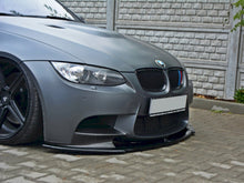 Load image into Gallery viewer, Maxton Design Gloss Black Front Splitter &amp; Lip Spoiler for BMW M3 E92 E93 Coupe &amp; Convertible (Pre-Facelift) 2007-2013 | Compatible with BMW M Performance Splitters | ABS
