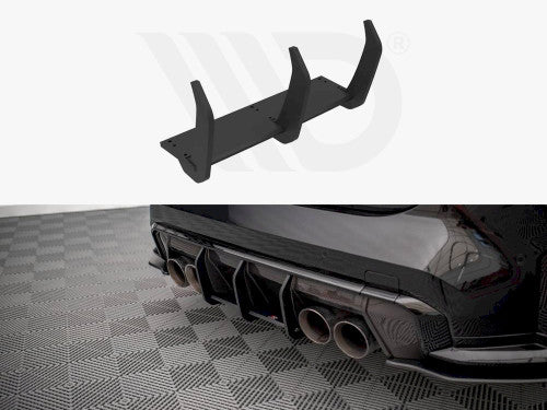 Maxton Design Street Pro Performance Rear Diffuser - BMW M4 G82 2021+ (Carbon Package Only) - Matte Black or Black/Red Core