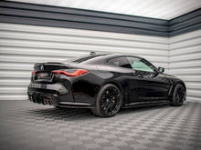 Load image into Gallery viewer, Maxton Design Street Pro Rear Side Splitters (Rear Spats) - 10mm Matte Black - Pair - BMW M4 G82 2021+ | Fits Carbon Package Only
