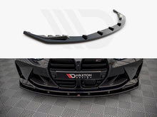 Load image into Gallery viewer, Maxton Design Gloss Black Front Splitter V.1 for BMW M4 G82 &amp; M3 G80 (2021-) Front Bumper Lip Spoiler | ABS | G8X M3/M4
