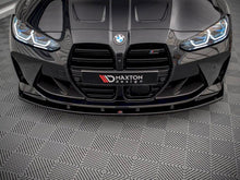 Load image into Gallery viewer, Maxton Design Gloss Black Front Splitter V.1 for BMW M4 G82 &amp; M3 G80 (2021-) Front Bumper Lip Spoiler | ABS | G8X M3/M4
