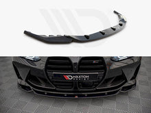 Load image into Gallery viewer, BMW M4 G82 / M3 G80 Front Splitter V.2 (2021+) - Maxton Design Gloss Black Front Lip Spoiler
