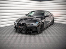 Load image into Gallery viewer, BMW M4 G82 / M3 G80 Front Splitter V.2 (2021+) - Maxton Design Gloss Black Front Lip Spoiler
