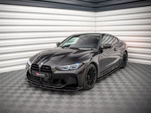 Load image into Gallery viewer, Maxton Design V.3 Gloss Black Front Splitter / Front Bumper Lip Spoiler for BMW M3 G80 &amp; M4 G82 (2021+)

