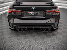 Load image into Gallery viewer, Maxton Design Gloss Black Rear Side Splitters (Rear Spats) for BMW M4 G82 2021-on - Fits Carbon Package - Pair with Fitting Kit
