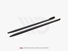 Load image into Gallery viewer, BMW M4 G82 2021-on Side Skirts Diffusers – Maxton Design V1 Gloss Black Side Skirt Splitters/Extensions (ABS, Pair, Fitting Kit)
