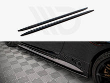 Load image into Gallery viewer, Maxton Design V2 Gloss Black Side Skirt Diffusers Extensions for BMW M4 G82 2021+ ABS Splitters (Pair)
