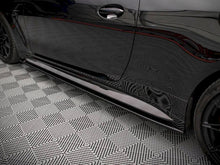 Load image into Gallery viewer, Maxton Design V2 Gloss Black Side Skirt Diffusers Extensions for BMW M4 G82 2021+ ABS Splitters (Pair)
