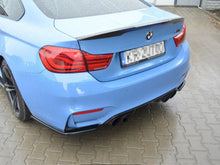 Load image into Gallery viewer, Maxton Design Rear Side Splitters (Rear Spats/Bumper Extensions) - Gloss Black ABS for BMW M4 F82 Coupe 2014-2020 | Pair, Direct Fit
