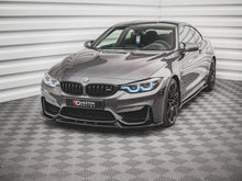 Load image into Gallery viewer, Maxton Design Gloss Black Front Splitter Lip for BMW M4 F82 Coupe 2014-2020 | ABS Front Bumper Lip Spoiler | Direct Fit with Mounting Kit
