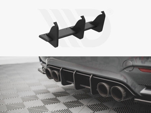 Maxton Design Street Pro Rear Diffuser – Matte Black 10mm ABS for BMW M4 F82 Coupe (2014–2020)