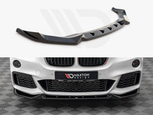 Load image into Gallery viewer, Maxton Design Gloss Black Front Splitter V.2 – BMW X1 F48 M Sport/M-Pack 2015-2019 Front Lip Bumper Spoiler
