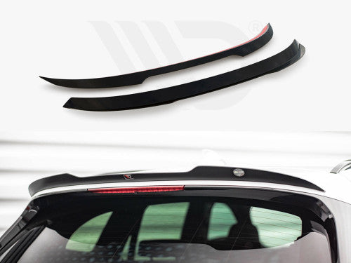 Maxton Design Gloss Black Rear Boot Spoiler Cap/Lip Extension for BMW X1 F48 M Sport (M-Pack) 2015-2019