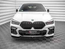 Load image into Gallery viewer, Maxton Design Gloss Black Front Splitter V.2 for BMW X6 G06 M Sport (M-Pack) 2019+ Front Lip Spoiler
