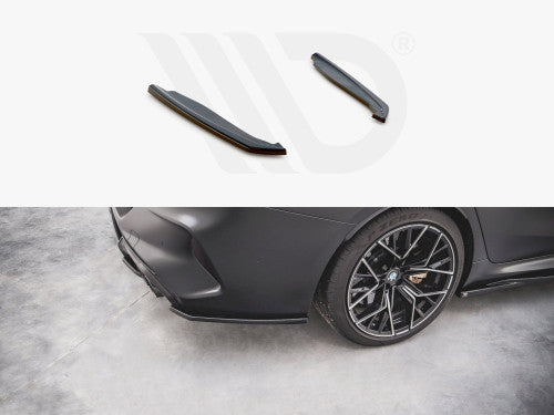 Maxton Design Rear Side Splitters V2 Gloss Black for BMW M8 Gran Coupe F93 2019+ Rear Spats/Corner Splitters Pair