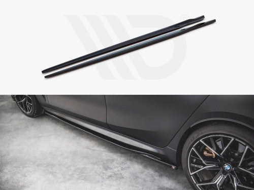 Maxton Design Side Skirts Diffusers V2 Gloss Black for BMW M8 Gran Coupe F93 (2019+) & BMW 8 Series Gran Coupe G16 M-Pack/M Sport (2019+) – Side Skirt Splitters/Extensions Pair
