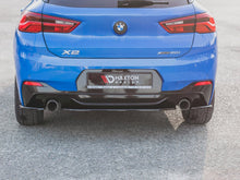 Load image into Gallery viewer, Maxton Design Central Rear Splitter Gloss Black for BMW X2 F39 M Sport 2016+ Rear Lip Diffuser
