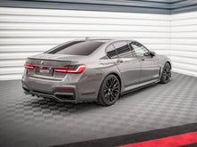 Load image into Gallery viewer, Maxton Design Gloss Black Side Skirts Diffusers for BMW 7 Series G11 M-Pack Facelift (2019+) | ABS Side Splitters Extensions Kit
