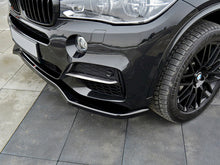 Load image into Gallery viewer, Maxton Design Gloss Black Front Splitter V.1 BMW X5 F15 M50D (2014-2018)
