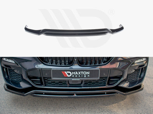 Maxton Design Gloss Black Front Splitter for BMW X5 G05 M Sport 2018-On | Front Bumper Lip Spoiler ABS | OEM+ Styling