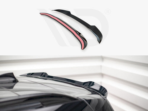Maxton Design Gloss Black Rear Roof Spoiler Cap Extension for BMW X7 (G07) 2018+