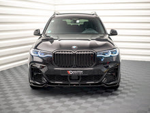 Load image into Gallery viewer, Maxton Design Gloss Black Front Splitter V2 for BMW X7 G07 2018+ | Front Bumper Lip Spoiler
