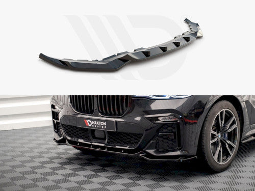 Maxton Design V3 Gloss Black Front Splitter / Front Lip Spoiler for BMW X7 G07 (2018-on) ABS