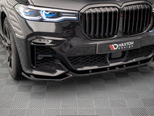 Load image into Gallery viewer, Maxton Design V3 Gloss Black Front Splitter / Front Lip Spoiler for BMW X7 G07 (2018-on) ABS
