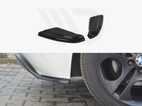 Maxton Design Gloss Black Rear Side Splitters for BMW Z4 E85 E86 Pre-Facelift (Preface) - ABS Rear Spats / Rear Bumper Extensions - Left & Right Pair