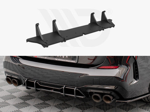 Maxton Design Street Pro Rear Diffuser (10mm ABS) for BMW M235i Gran Coupe F44 2019+ – Matte Black / Red Core