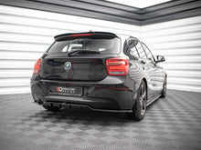 Load image into Gallery viewer, Maxton Design Gloss Black Rear Diffuser-Style Central Splitter with Vertical Bars for BMW 1 Series F20 2011-2015
