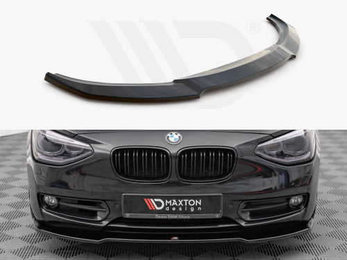 Maxton Design Gloss Black Front Splitter V.1 BMW 1 F20 (2011-2015)