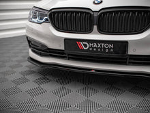 Load image into Gallery viewer, Maxton Design V.1 Gloss Black Front Splitter for BMW 5 Series G30 (2017-2020) | ABS Front Bumper Lip Spoiler
