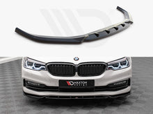Load image into Gallery viewer, Maxton Design Gloss Black Front Splitter V.2 for BMW 5 Series (G30) 2017-2020 Front Lip Spoiler
