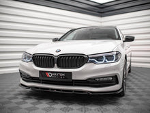 Load image into Gallery viewer, Maxton Design Gloss Black Front Splitter V.2 for BMW 5 Series (G30) 2017-2020 Front Lip Spoiler

