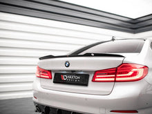 Load image into Gallery viewer, Maxton Design Gloss Black Rear Boot Lip Spoiler Cap for BMW 5 Series G30 Saloon 2017–2020 – OEM+ ABS, Easy 3M Tape Install
