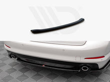Load image into Gallery viewer, Maxton Design Gloss Black Central Rear Splitter for BMW 5 Series (G30) 2017-2020 | Rear Bumper Splitter/Lip Rear Skirt Extension ABS
