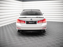 Load image into Gallery viewer, Maxton Design Gloss Black Central Rear Splitter for BMW 5 Series (G30) 2017-2020 | Rear Bumper Splitter/Lip Rear Skirt Extension ABS
