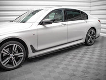 Load image into Gallery viewer, Maxton Design Gloss Black Side Skirt Diffusers/Extensions for BMW 7 Series G12 Long Wheelbase (LWB) M Sport/M Pack 2015-on

