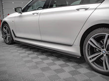 Load image into Gallery viewer, Maxton Design Gloss Black Side Skirt Diffusers/Extensions for BMW 7 Series G12 Long Wheelbase (LWB) M Sport/M Pack 2015-on

