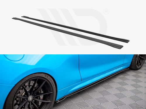Maxton Design Black Street Pro Side Skirts Diffusers BMW M2 F87 (2016-2020)